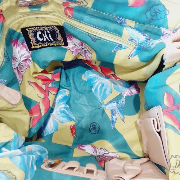 Chi Snake Leather Tote Purse - Picture 11 of 15